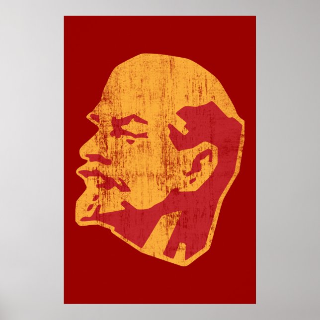 vladimir lenin ccp porträtt poster (Framsidan)