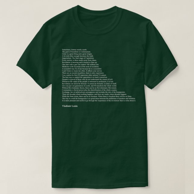 Vladimir Lenin Cites T Shirt (Design framsida)