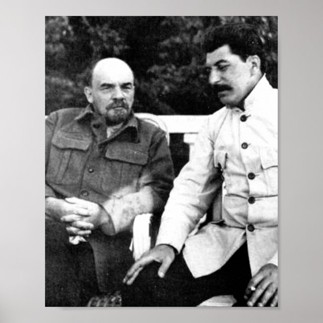 Vladimir Lenin och Joseph Stalin Poster (Framsidan)