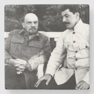 Vladimir Lenin och Joseph Stalin Stenunderlägg