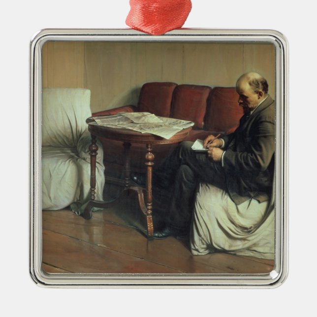 Vladimir Lenin på Smolny, 1930 Julgransprydnad Metall (Framsidan)