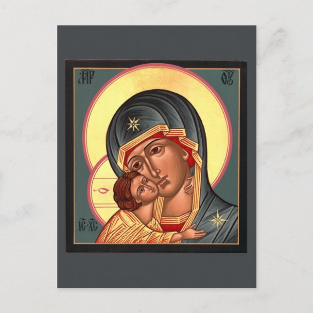 Vladimir mor av gudbönkortet vykort (Framsida)