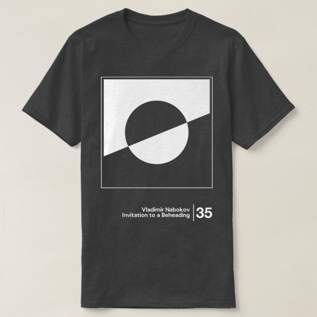 Vladimir Nabokov Minimalist Artwork Design T Shirt (Design framsida)