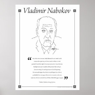 Vladimir Nabokov Poster citat
