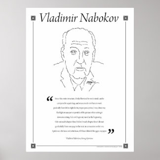Vladimir Nabokov Poster citat