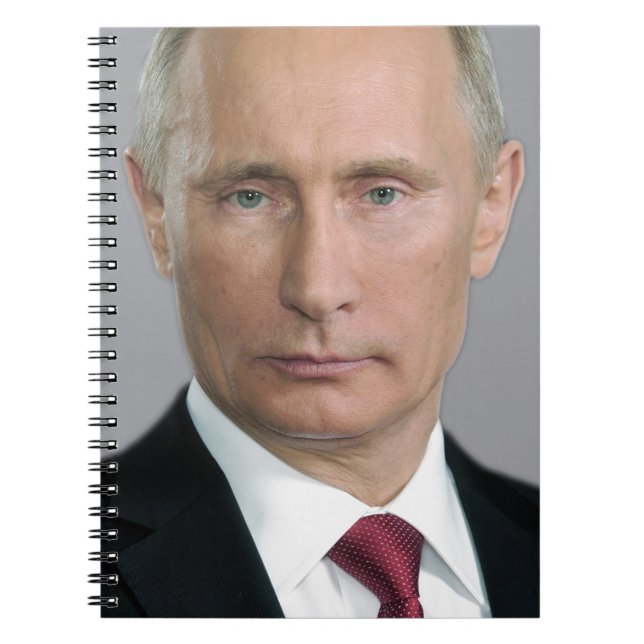 Vladimir Putin Anteckningsbok Med Spiral (Framsidan)