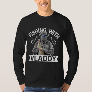 Vladimir Putin fiskar med paddyglas, Ryssland T Shirt
