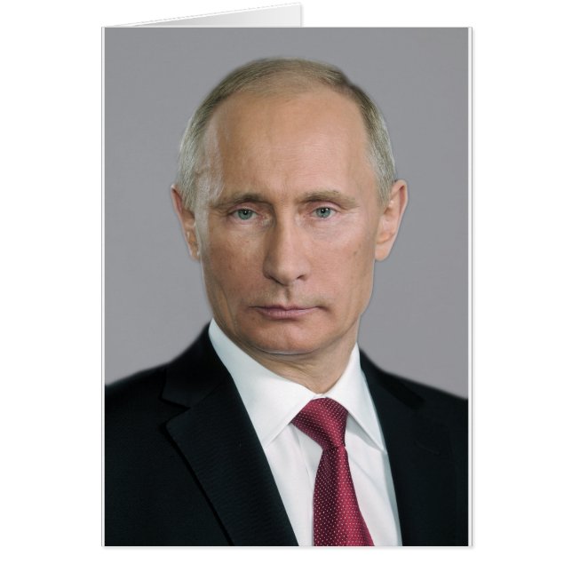 Vladimir Putin Gear Hälsningskort (Framsidan)