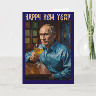 Vladimir Putin Gott nytt år-kort Ryssland Kort