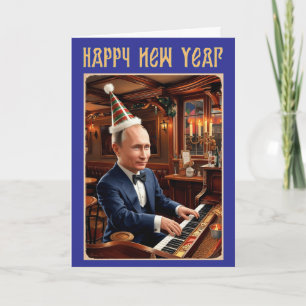 Vladimir Putin Gott nytt år-kort Ryssland Kort