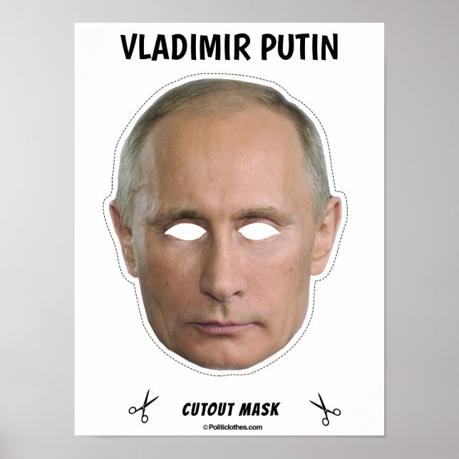 VLADIMIR PUTIN Halloween-mask Poster (Framsidan)