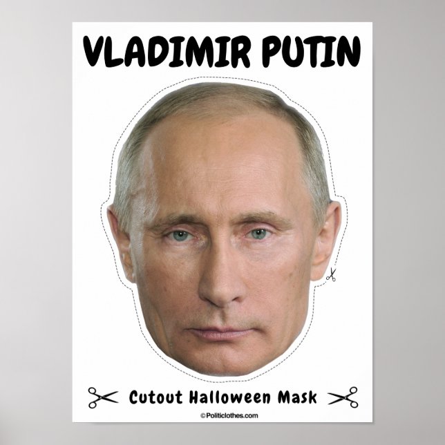 Vladimir Putin Halloween Mask Poster (Framsidan)
