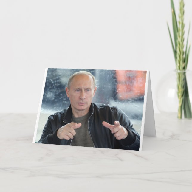 Vladimir Putin Kort (Framsida)