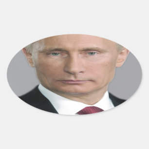 Vladimir Putin Ovalt Klistermärke