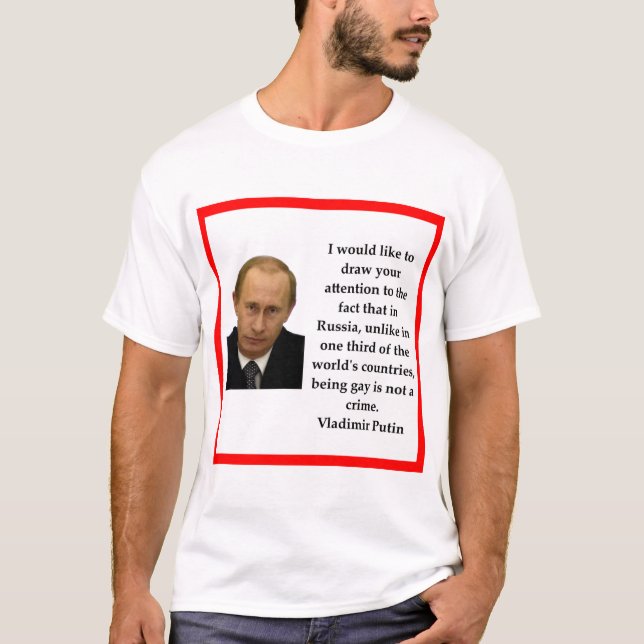 Vladimir Putin T Shirt (Framsida)