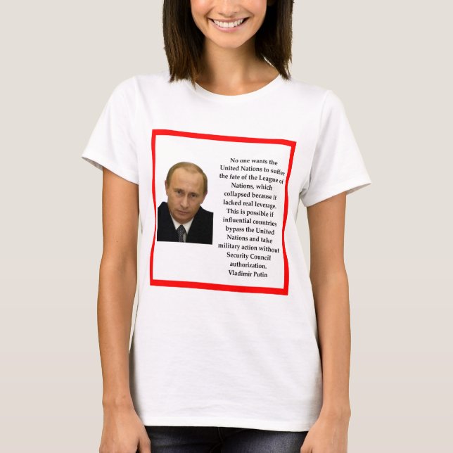 Vladimir Putin T Shirt (Framsida)