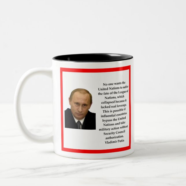 Vladimir Putin Två-Tonad Mugg (Vänster)