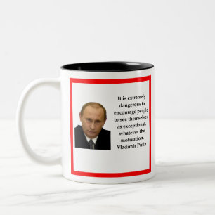 Vladimir Putin Två-Tonad Mugg