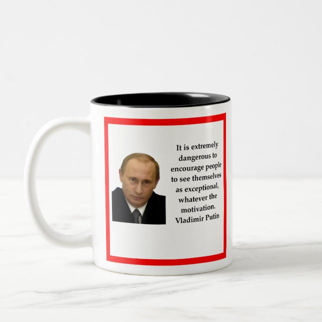 Vladimir Putin Två-Tonad Mugg (Vänster)