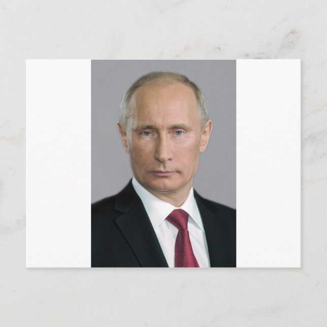 Vladimir Putin utrustar Vykort (Framsida)