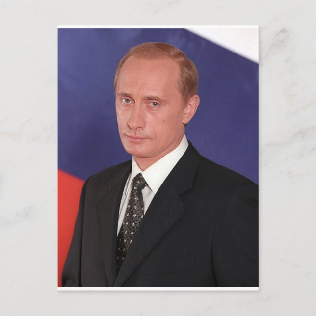 Vladimir Putin utrustar Vykort (Framsida)
