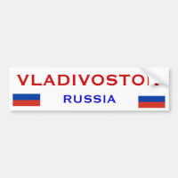 Vladivostok* Ryssland bildekal