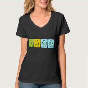 Vlinder Periodisk bord namn-skjorta T Shirt