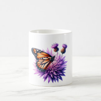 Vlinderdroom op Paarse Bloesem Kaffemugg