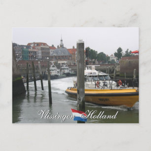 Vlissingen Pilot Boat Holland vycard Vykort