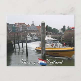 Vlissingen Pilot Boat Holland vycard Vykort