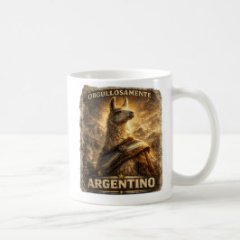 VLLC Orgullosamente Argentino Llama Mate Patriotic Kaffemugg