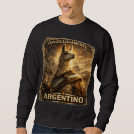 VLLC Orgullosamente Argentino Llama Mate Patriotic Lång Ärmad Tröja