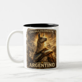 VLLC Orgullosamente Argentino Llama Mate Patriotic Två-Tonad Mugg