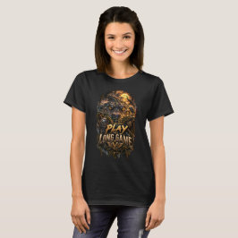 VLLC Play The Long Game Motivation Crocodile Graph T Shirt