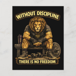 VLLC Without Discipline There Is No Freedom Gym Flygblad