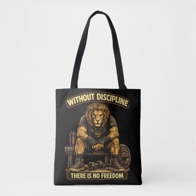 VLLC Without Discipline There Is No Freedom Gym  Tygkasse (Framsida)
