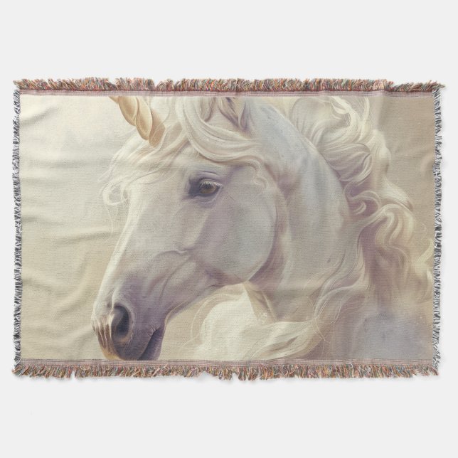 Vloerkleed met Witte Unicorn Sparkle Filt (Framsidan)
