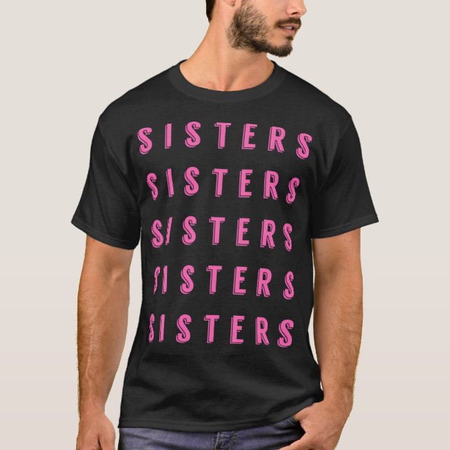 Vlogger Hi Sisters Hoodie T Shirt (Framsida)