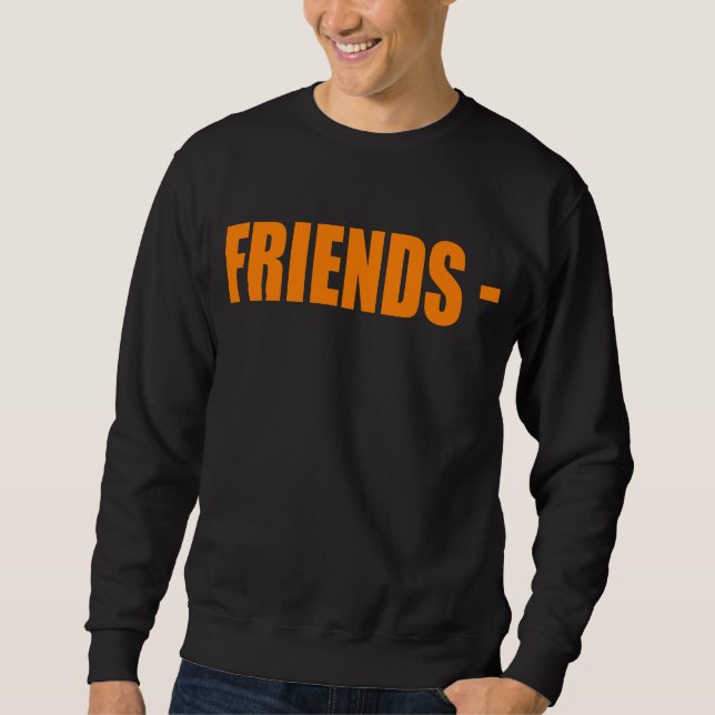 VLONE FRIENDS STICKER Essential T-Shirt Lång Ärmad Tröja (Framsida)