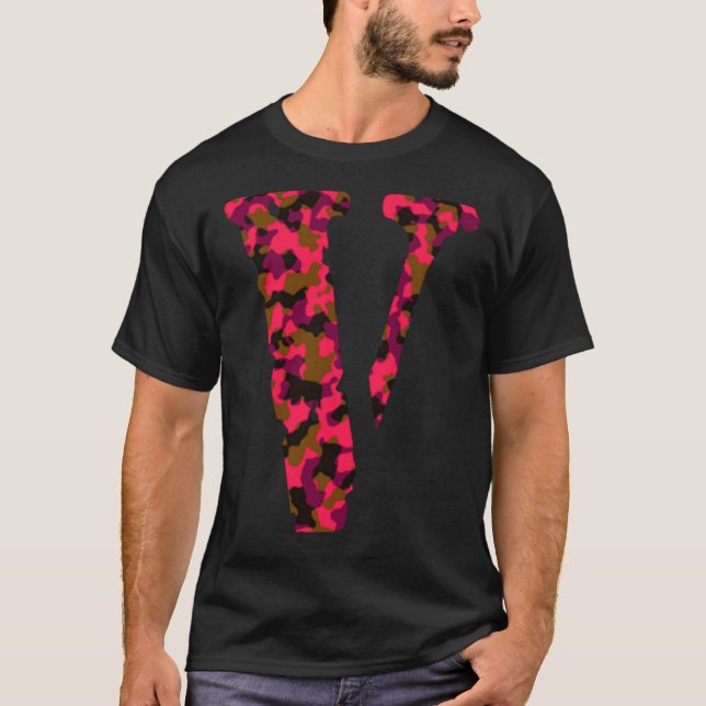 Vlone Military Red   T Shirt (Framsida)