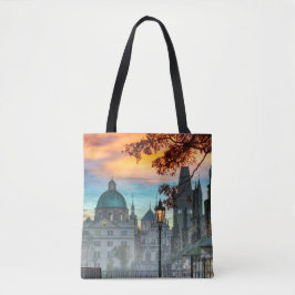 Vltava River i morse Tote Bag Tygkasse