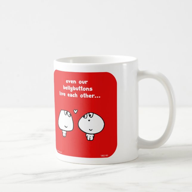 VM2160 vimrod, navlar, kärlek, valentin, "kväll Kaffemugg (Höger)