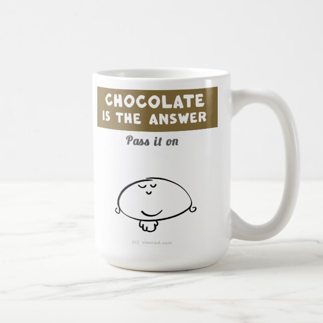 VM8577 Vimrod "choklad är svaret ", Kaffemugg (Höger)