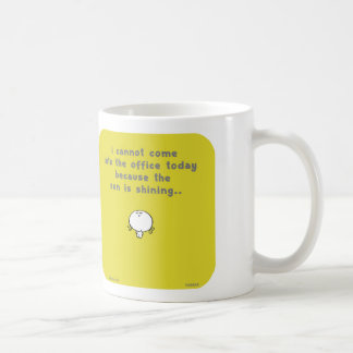 VM8648 kan inte den glänsande kontorssolen i dag Kaffemugg