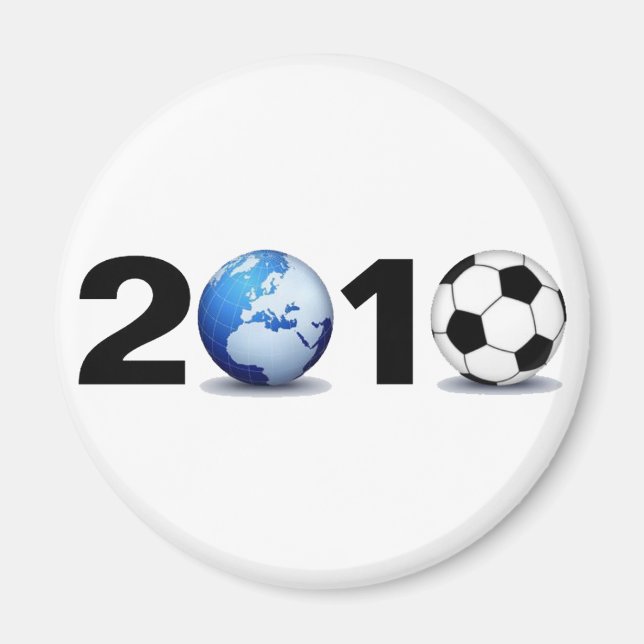 Vm 2010 - Fotboll Magnet (Framsidan)