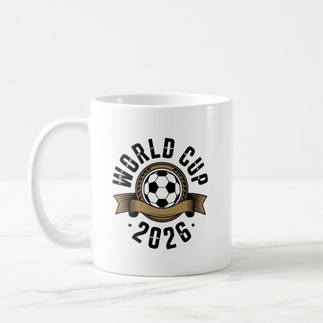 VM 2026 ⚽ – Global Fotbollsfankultur Kaffemugg (Vänster)