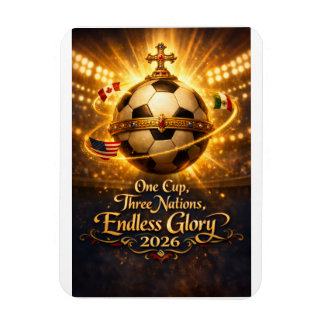 VM 2026 Renässansfotbollsaffisch Elegans Magnet