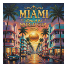 VM 2026 Sunset Boulevard Fotboll Miami Fototryck