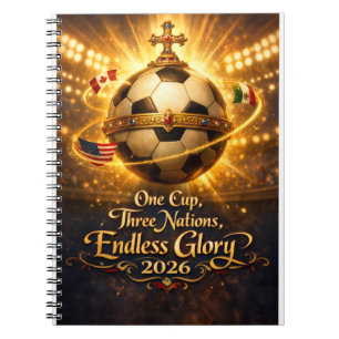 VM 2026 Värdnationer USA Mexiko Kanada Anteckningsbok