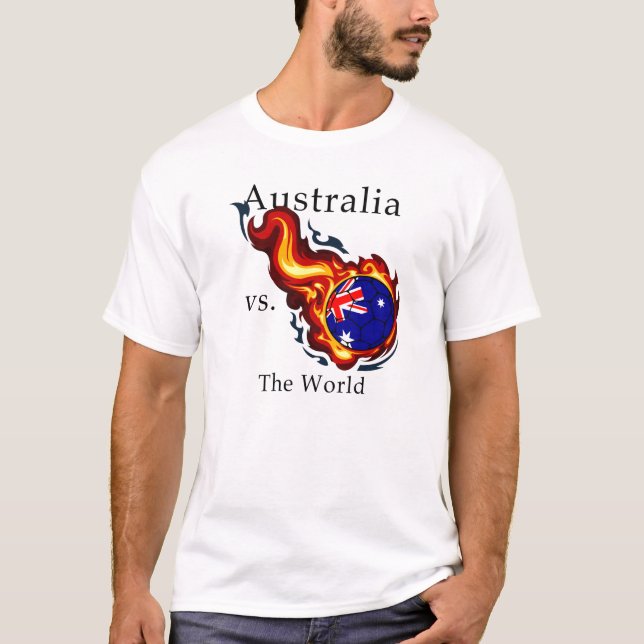 Vm - Australien mot världen Tee Shirt (Framsida)